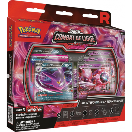 Deck Combat de Ligue Pokémon — Mewtwo-ex de la Team Rocket — FR