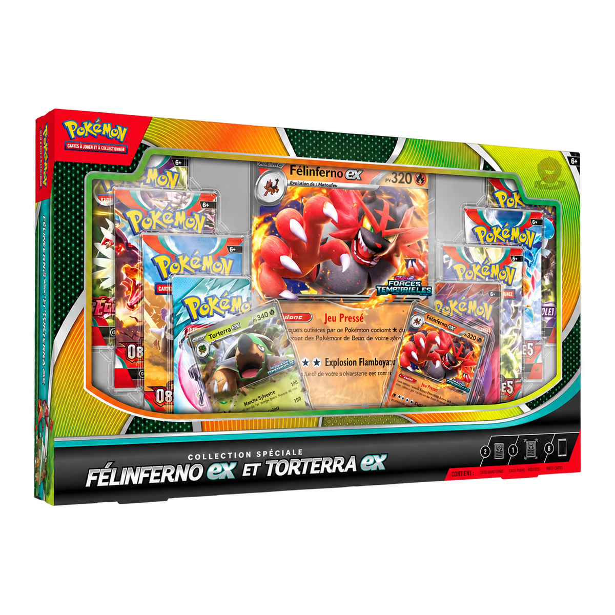 Coffret Collection Spéciale Pokémon — Félinferno-ex et Torterra-ex — FR