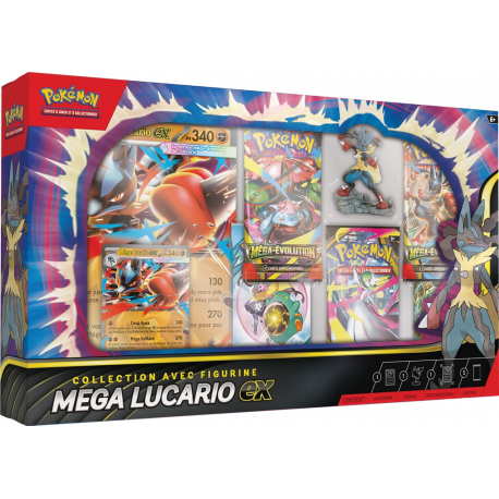 Coffret Figurine Pokémon — Méga-Lucario-ex — FR